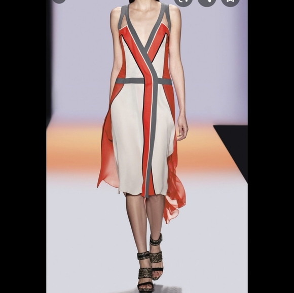 BCBG MaxAzria RUNWAY 100% silk dress - Picture 2 of 8
